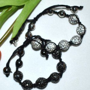 Set of Two Crystal Bracelets